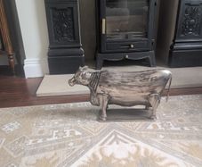 Metal Cow Ornament