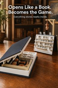 Book-Shaped Hangman Game  Family Word Game  Unique Gift