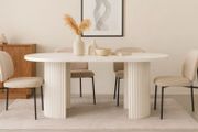 Extendable Dining Table  to up 180 metal base