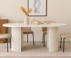 Extendable Dining Table  to up 180 metal base