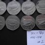 12 Irish coins@50 Pence (1978-1998) Image 9