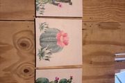 3 piece cactus canvas set