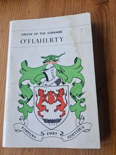 O'flaherty. Origin Of The Surname.  First Edition Paperback In Good Condition.  See Photos For Same.