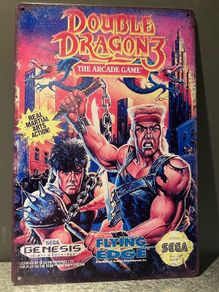 Double Dragon 3 Tin Metal sign