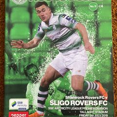 2019 Shamrock Rovers v Sligo Rovers FC - SSE Airtricity League Premier Division Programme