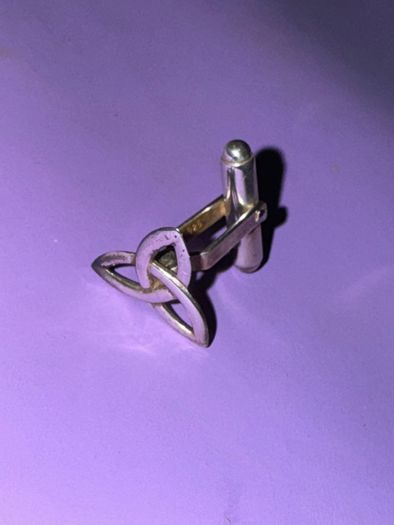 Sterling Silver Trinity Knot Cuff Links