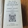 The Pocket Oxford Dictionary Of Current English Compiled By F.g.fowler&h.w.fowler. 1965 Hardback In Good Condition.  See Photos For Same. Image 5