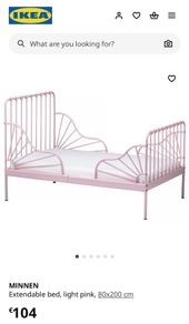 Toddler bed Extendable