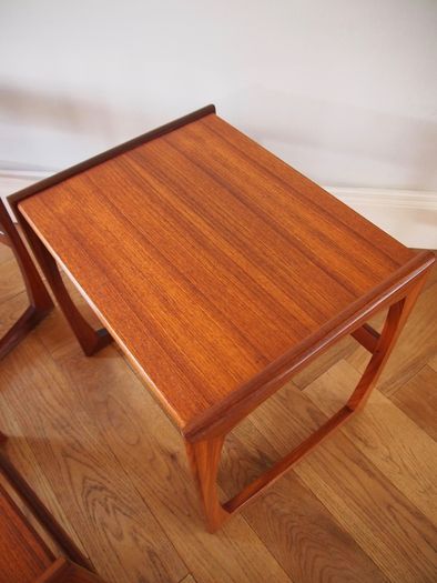 G Plan Quadrille Teak Nest of Tables Mid Century Vintage Retro