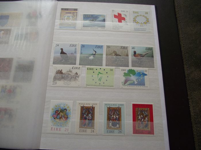 A New Stock Book With Collection Of Mint Irish Stamps N3