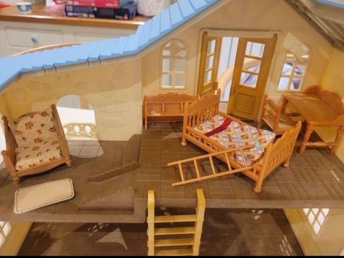 Sylvanian Family House, furniture & figures