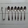 Antique Silverplate  Teaspoons & Sugar Tongs Image 3