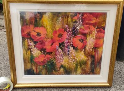 Large Anna Forde Framed Oil on Canvas