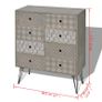 Sideboard 8 Drawers Grey Image 4