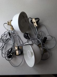 IKEA RANARP Wall/Clamp Spotlight Off-white - Pair