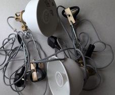 IKEA RANARP Wall/Clamp Spotlight Off-white - Pair