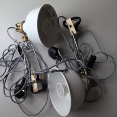 IKEA RANARP Wall/Clamp Spotlight Off-white - Pair