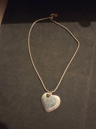 Italian 925 Sterling Silver Heart Necklace
