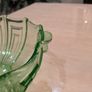 Vintage Stolzle Art Deco Green Glass Bowl 22cm Uranium glass Image 8