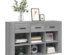 Sideboard Grey Sonoma 100x30x59.5 cm Engineered Wood