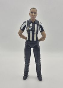 AEW Unrivaled Referee Aubrey Edwards Wrestling Figure