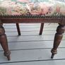 Vintage wooden chair with floral upholstery Image 5