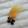 Vintage Halloween Skeleton Costume Troll Lapel Pin By Russ Orange Hair Used Please see pictures Image 6