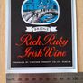 Lot of 5  vintage rich Ruby Irish wine labels Image 3