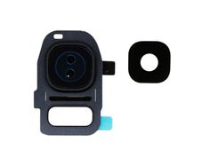 Back Camera Lens Frame Holder for Samsung Galaxy S7 Edge Black-#121933