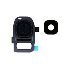 Back Camera Lens Frame Holder for Samsung Galaxy S7 Edge Black-#121933