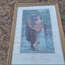 Victorian Photogravure First Spoken Words Of Love Charles Perugini Gilt Frame Large Art Image 5