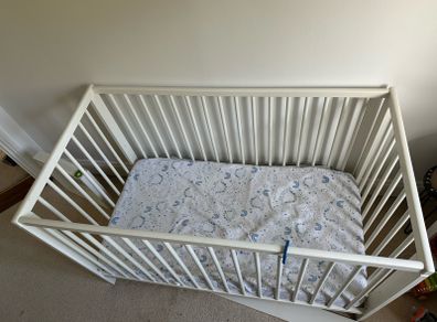 wooden cot