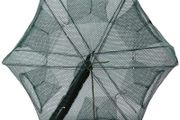 Foldable Fishing Net Trap,6/12 Holes Automatic Fishing Net Shrimp Cage Nylon Foldable Crab Fish Trap Cast