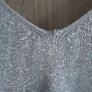 Silver knitted top size fits Xs s Image 3