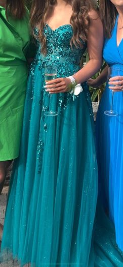 Simply Devine Teal Debs dress