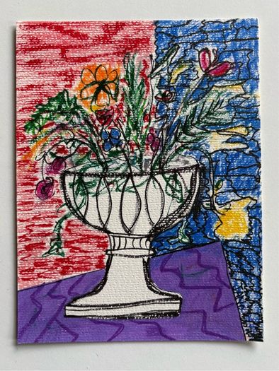 Original Art Fauvist Floral Art Gift
