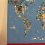 Canvas Map of World Largs 80cm x 60cm kids room Image 5