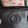 Stylish Large Bally Black Leather Bag Image 2