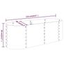 Garden Raised Bed Galvanised Steel 114x40x36 cm Anthracite Image 4