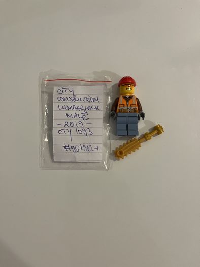 Lego City  Construction Worker minifigure