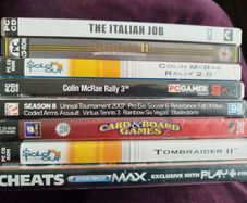 Joblot of 8 Vintage PC Games & PS2 Demo / Utility Discs - Tomb Raider II, Colin McRae, etc.