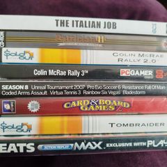 Joblot of 8 Vintage PC Games & PS2 Demo / Utility Discs - Tomb Raider II, Colin McRae, etc.