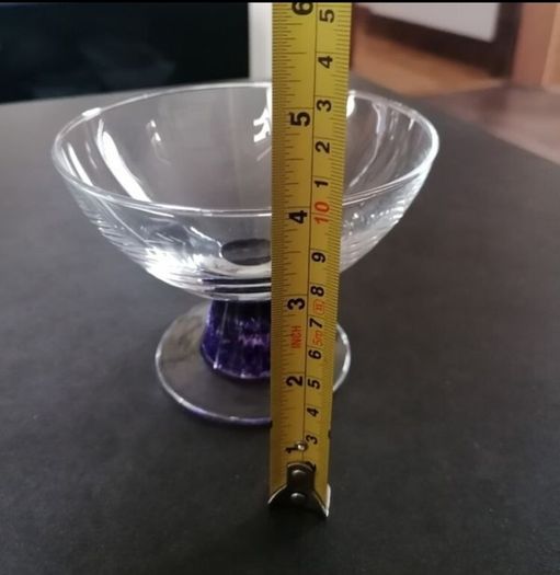 4 Crystal Dessert Bowls