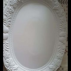 large white serving platter