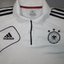 FREE POST Vintage Germany (S) 2010 Polo Shirt  Jersey adidas Football Soccer Deutschland Die Mannschaft Small WHite Image 2