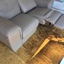Italian leather two seater (recliner) Image 4