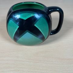 Xbox Ceramic Tea Coffee Mug - Black Shaped With Logo - Brand New