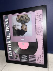 Ariana grande framed plaque album thank you next