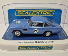 Scalextric  C4599 Aston Martin DB5 Blue/Yellow -Historic GT Racing Slot Car