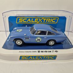 Scalextric  C4599 Aston Martin DB5 Blue/Yellow -Historic GT Racing Slot Car